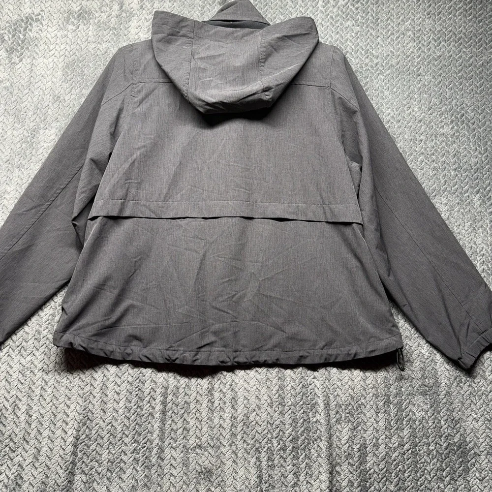 Rip Curl Anti Series Jacket Large Gray Hooded Windbreaker Surf Unisex Coastal‎